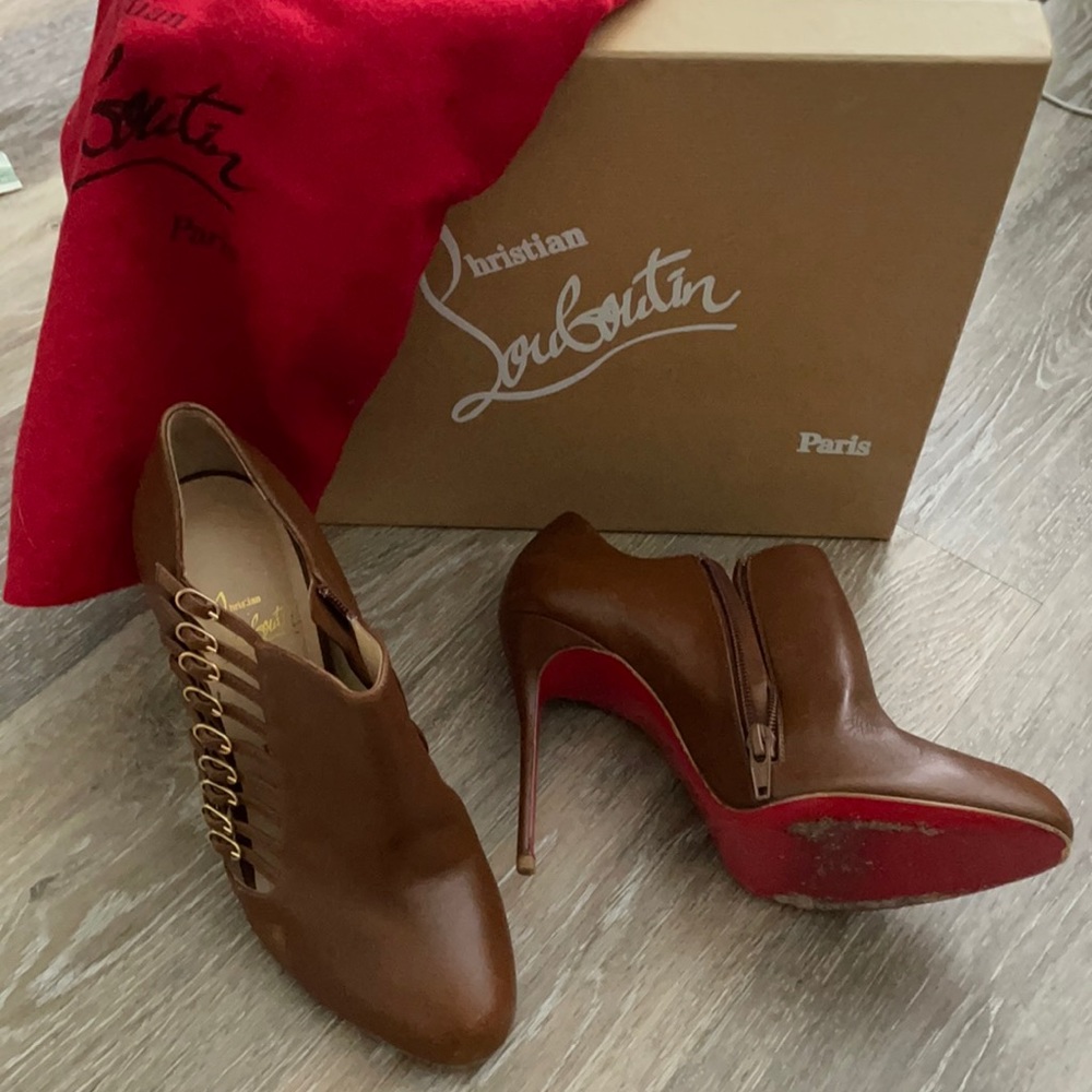 Louboutin booties - worn twice!
